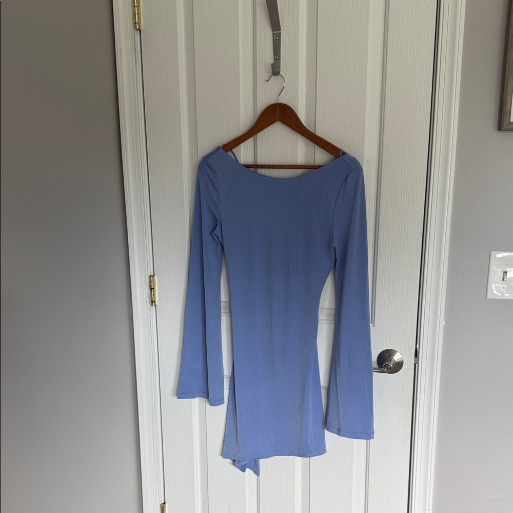 MESHKI Melina Long Sleeve Mini Dress